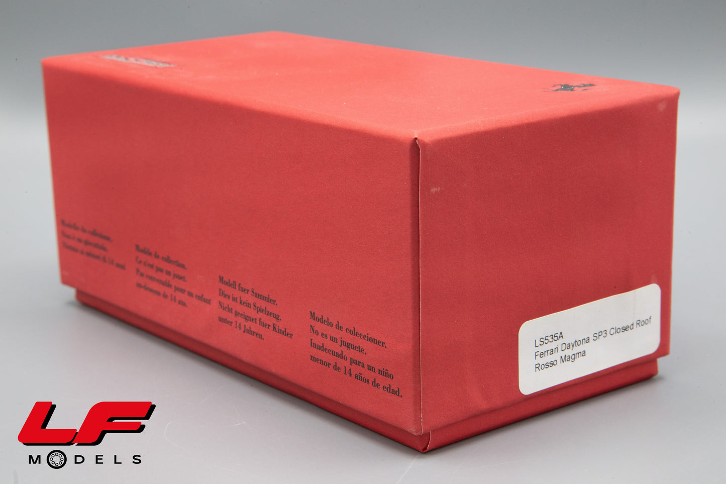 1:43 FERRARI DAYTONA SP3 CLOSED ROOF ROSSO MAGMA - LOOKSMART