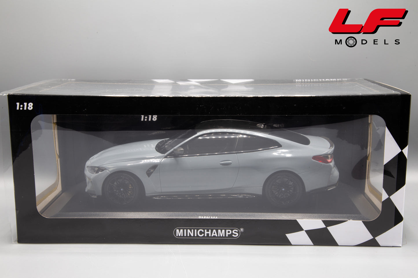 1:18 BMW M4 2020 GREY MET. 155020124 - MINICHAMPS