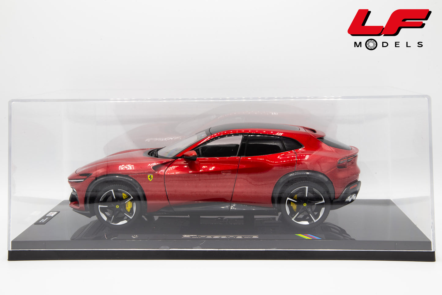 1:18 FERRARI PUROSANGUE 2022 ROSSO MAGMA WITH SHOWCASE - POLISTIL