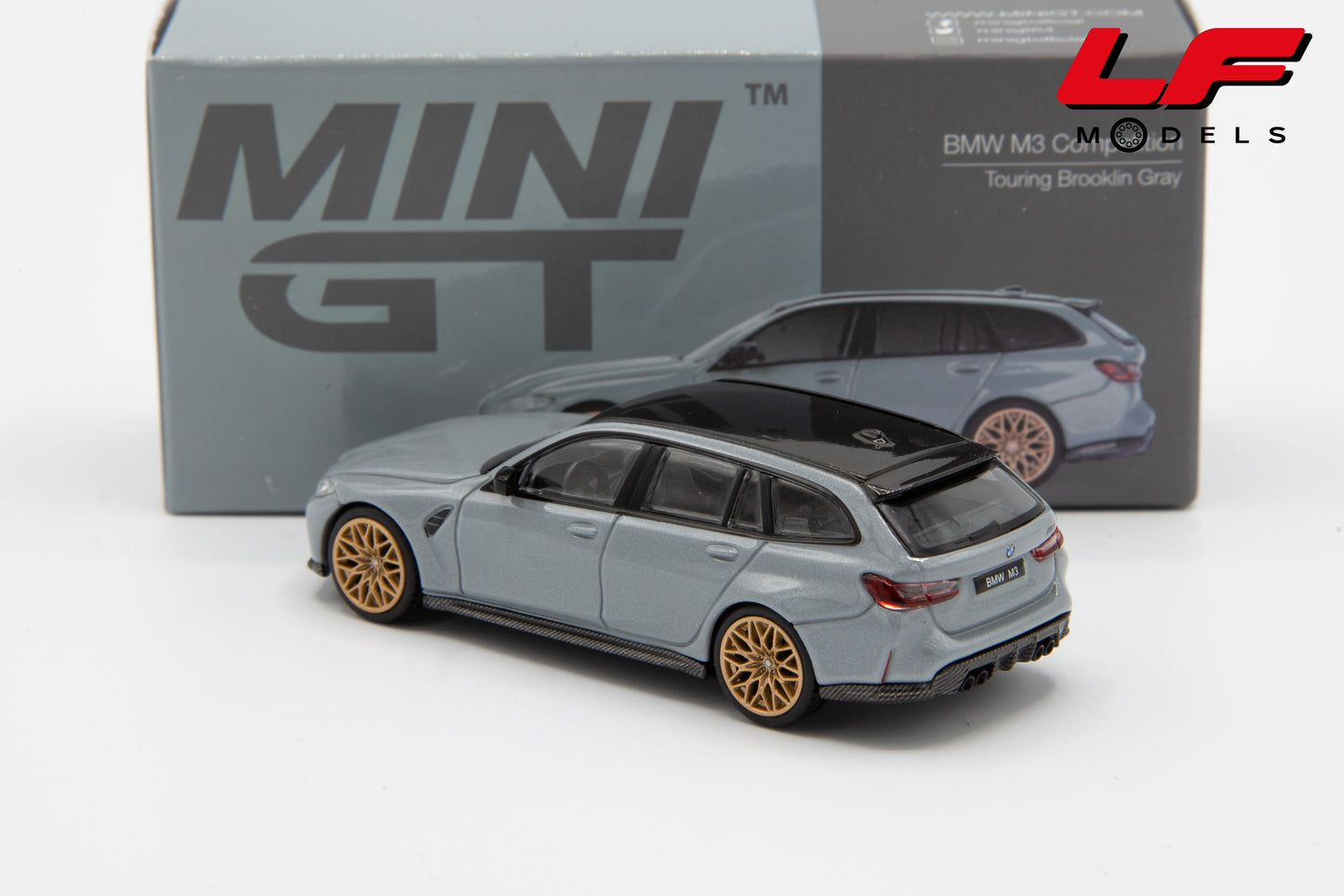 1:64 BMW M3 COMPETITION (G81) TOURING SW BROOKLIN GRAY 2024 - MINI GT