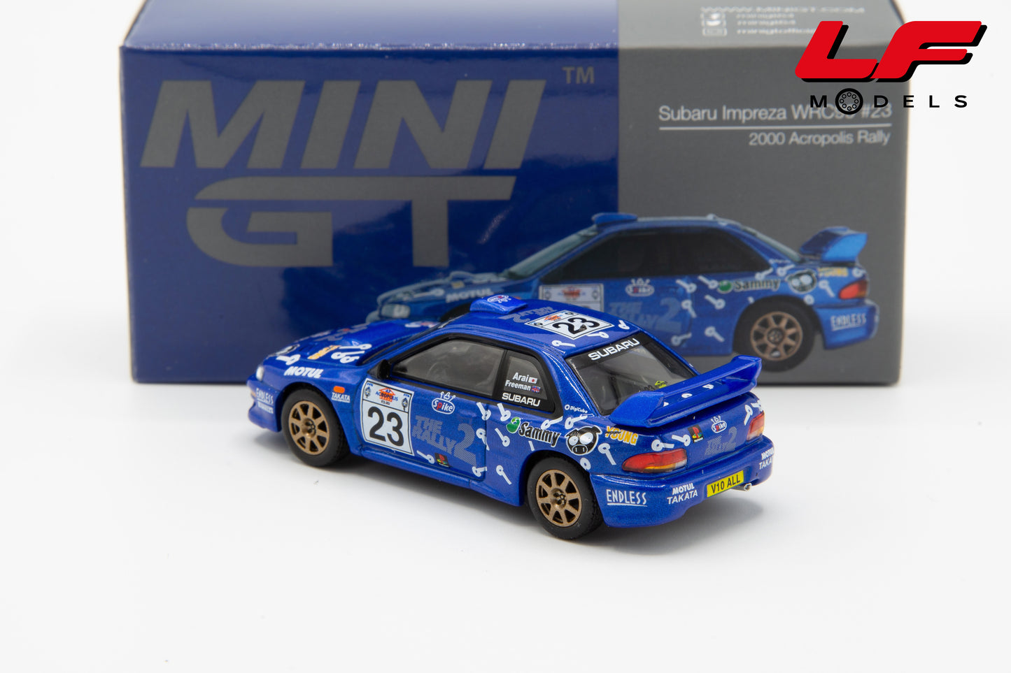 1:64 SUBARU IMPREZA WRC99 RALLY ACROPOLIS 2000 - MINI GT