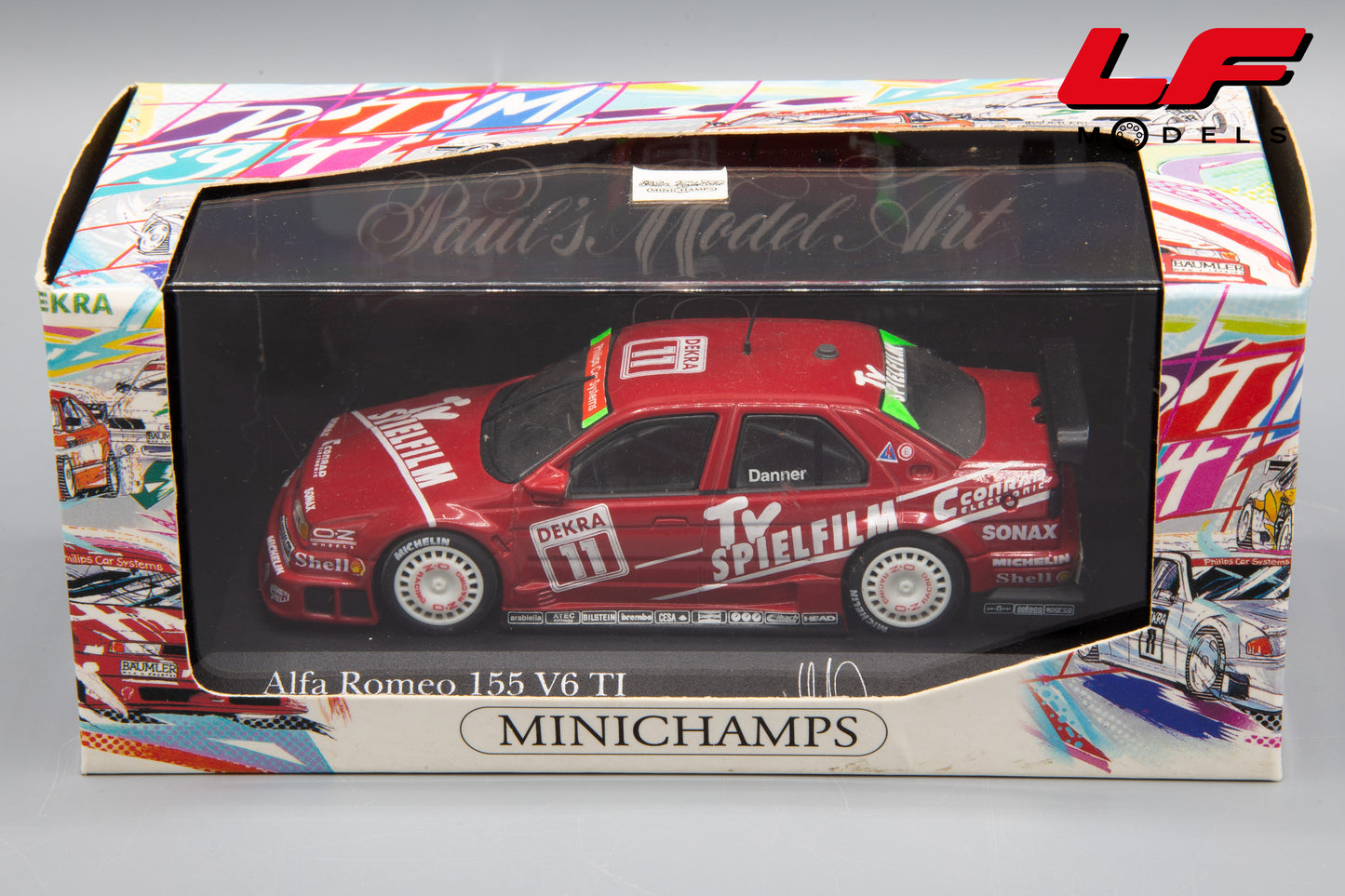 modellino alfa romeo 155 dtm minichamps 1:43 scatola
