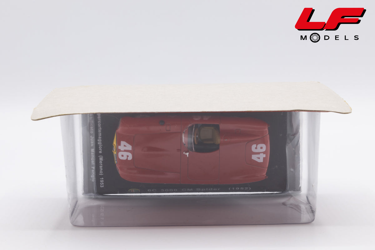 modellino alfa romeo 6c 3000 cm spider edicola 1:43 vista alto
