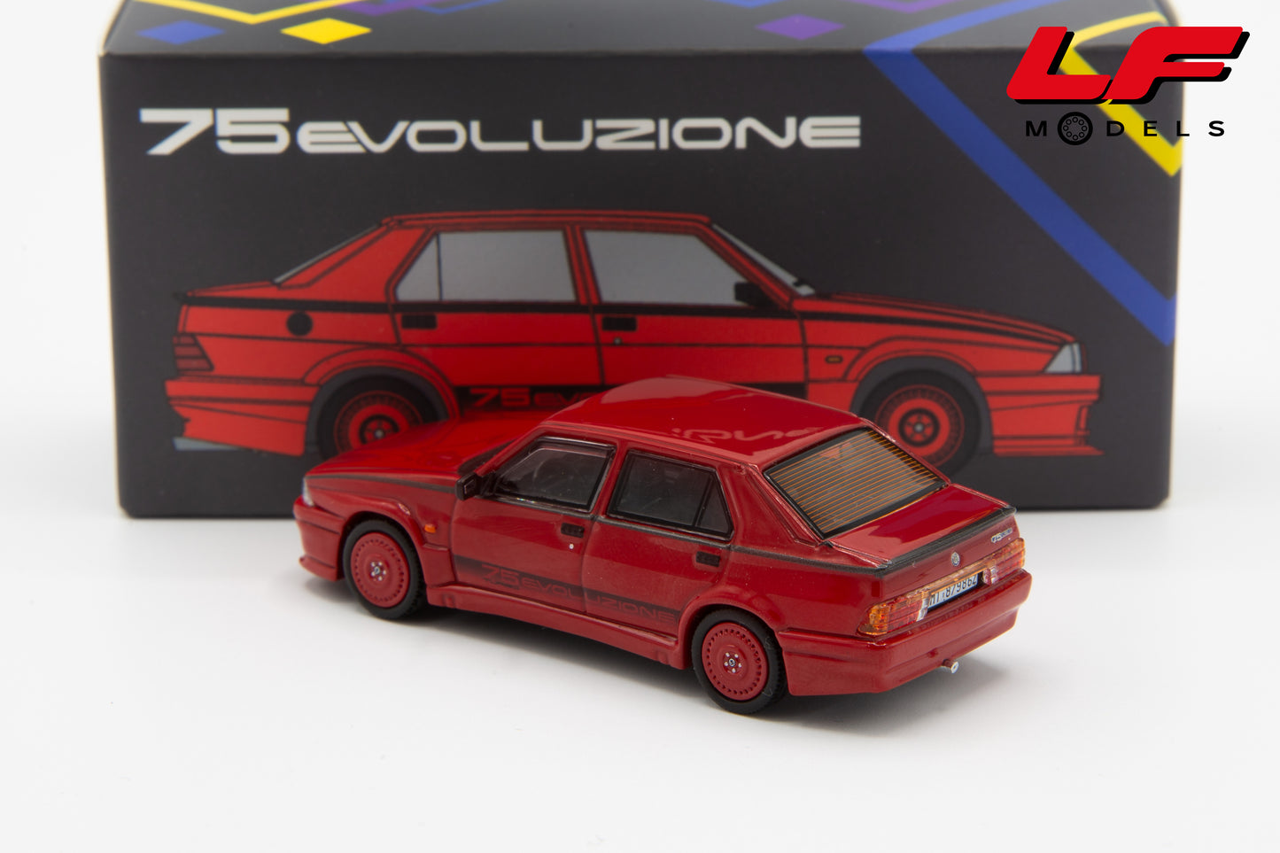 modellino alfa romeo 75 evoluzione laudoracing 1:64