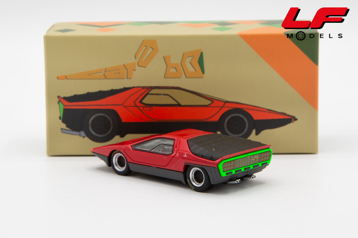 modellino alfa romeo carabo laudoracing 1:64 posteriore