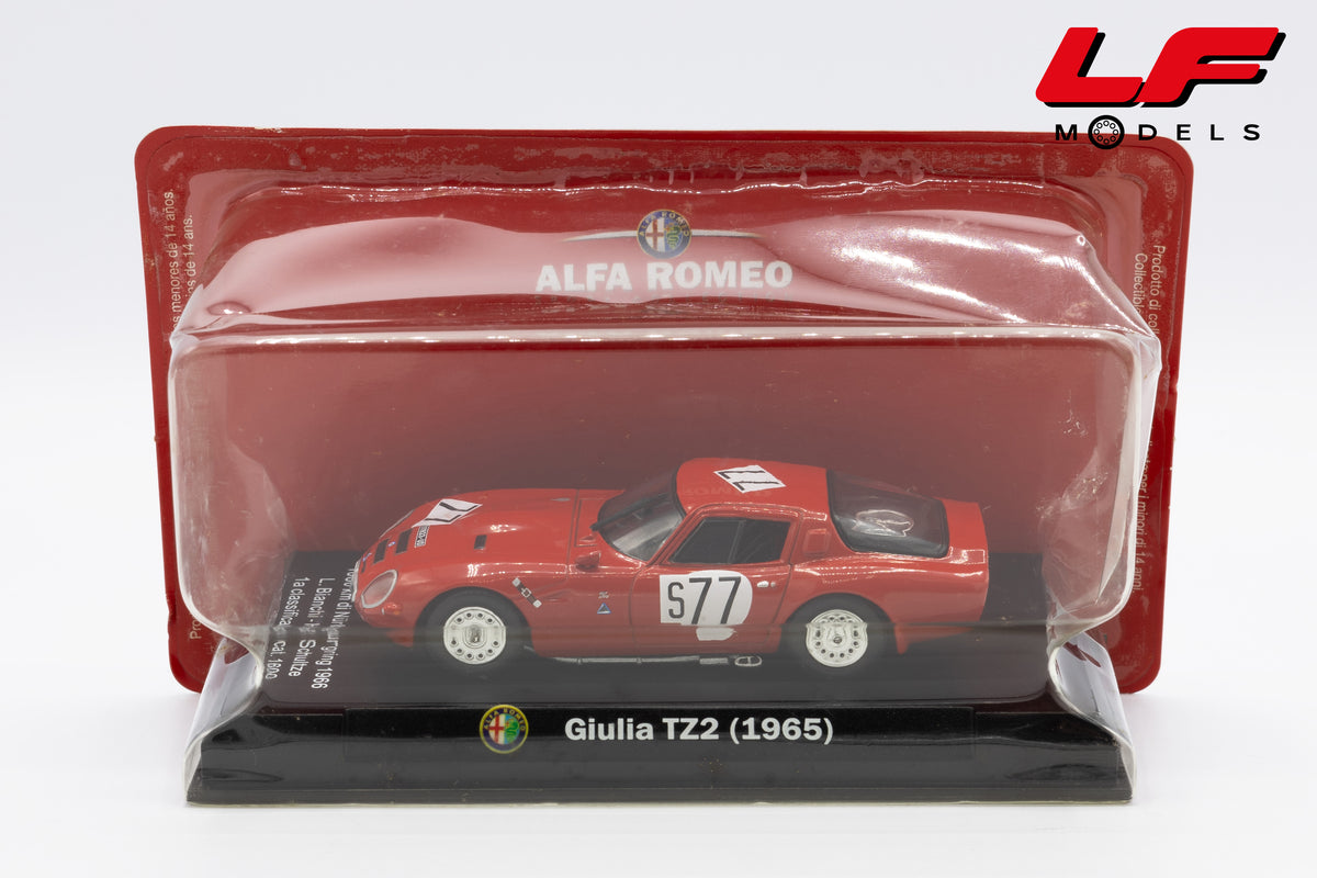 modellino alfa romeo giulia tz2 edicola 1:43 vista laterale