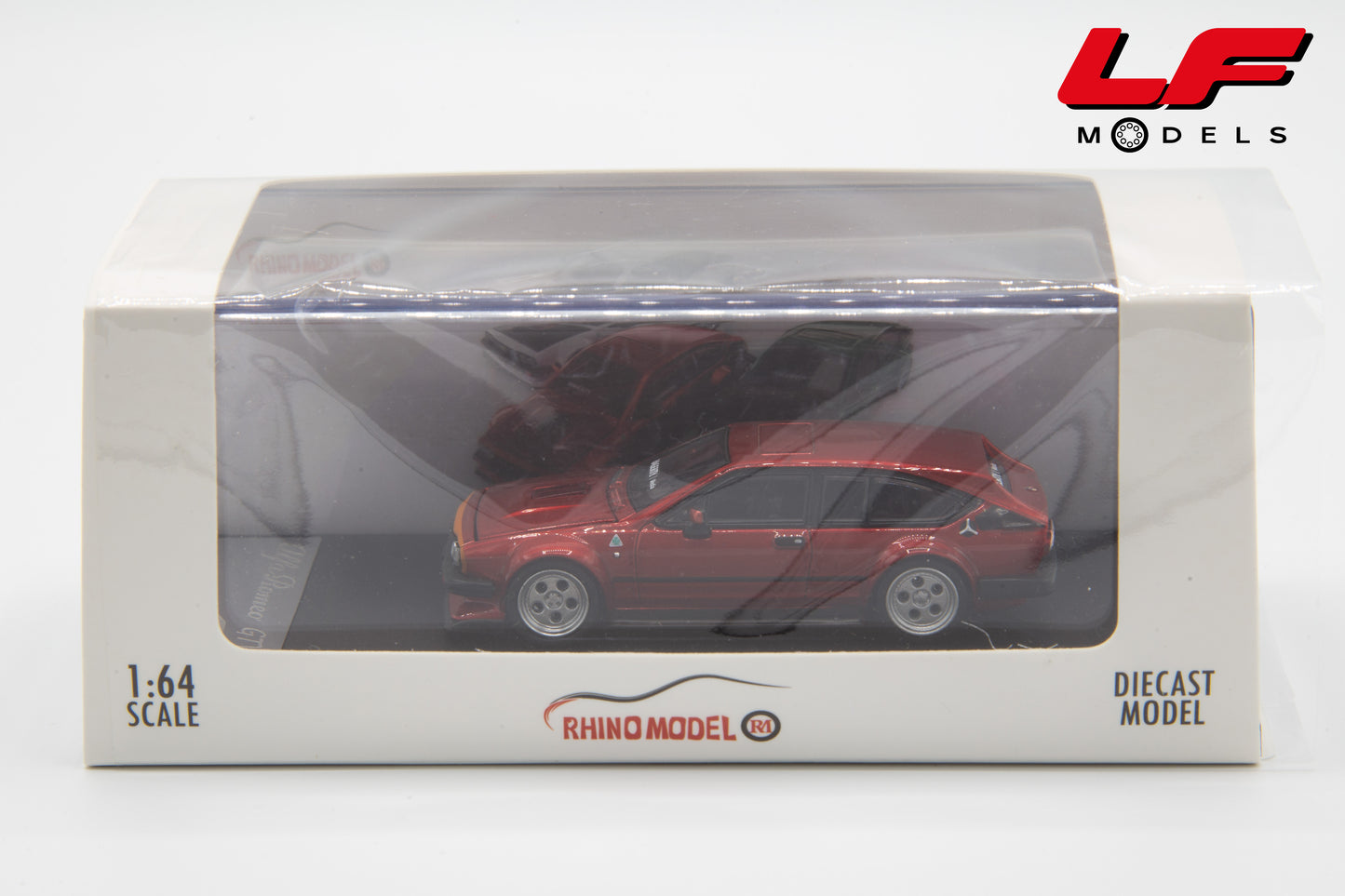 modellino alfa romeo gtv6 rhino model 1:64 scatola