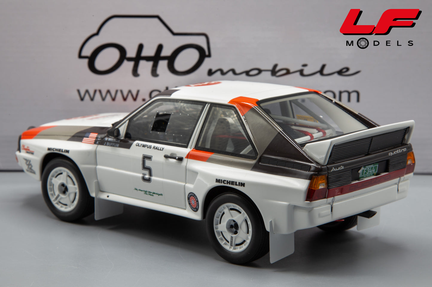 modellino audi quattro rally ottomobile 1:18