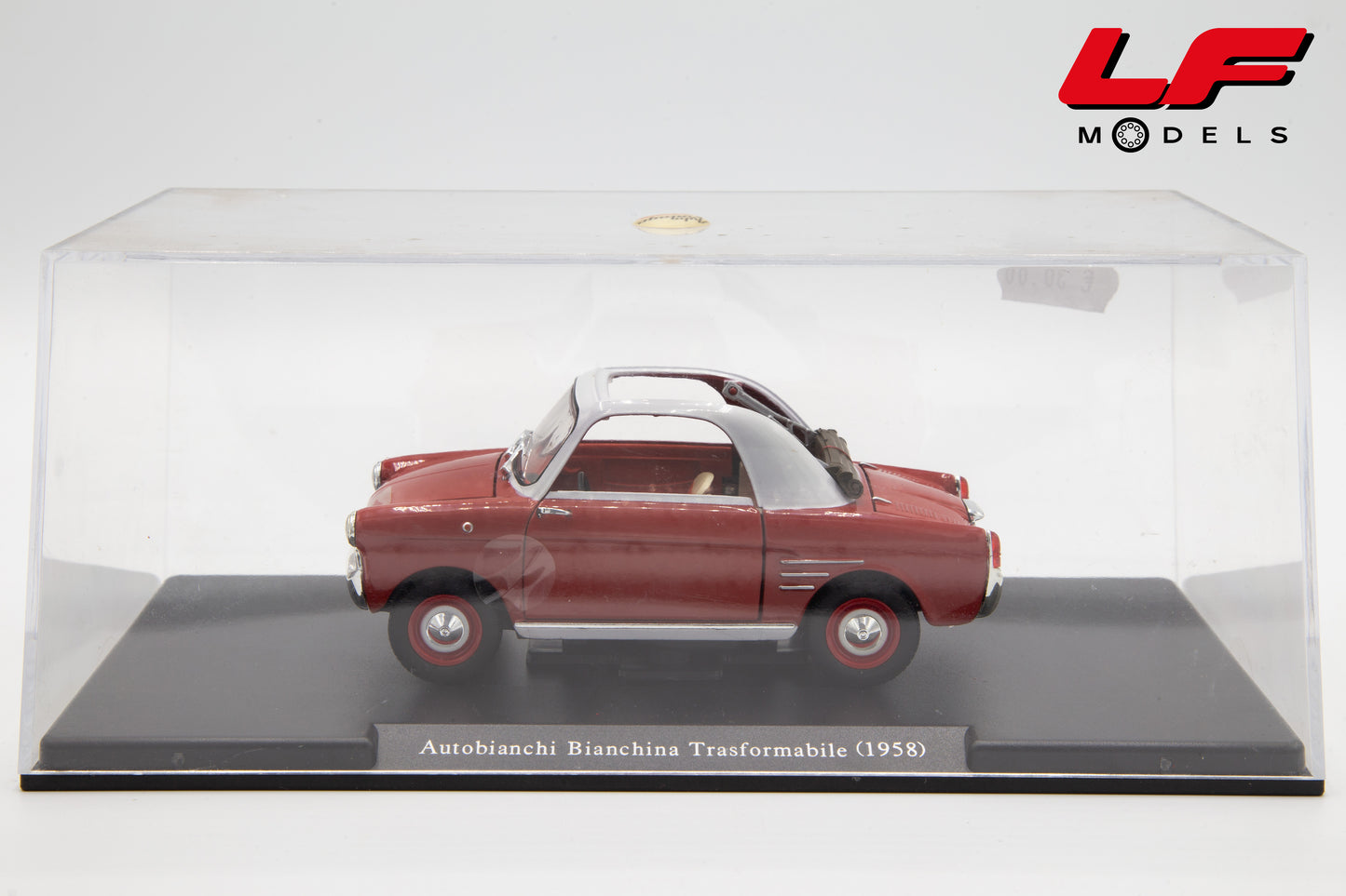 modellino autobianchi bianchina trasformabile edicola 1:24 vista teca