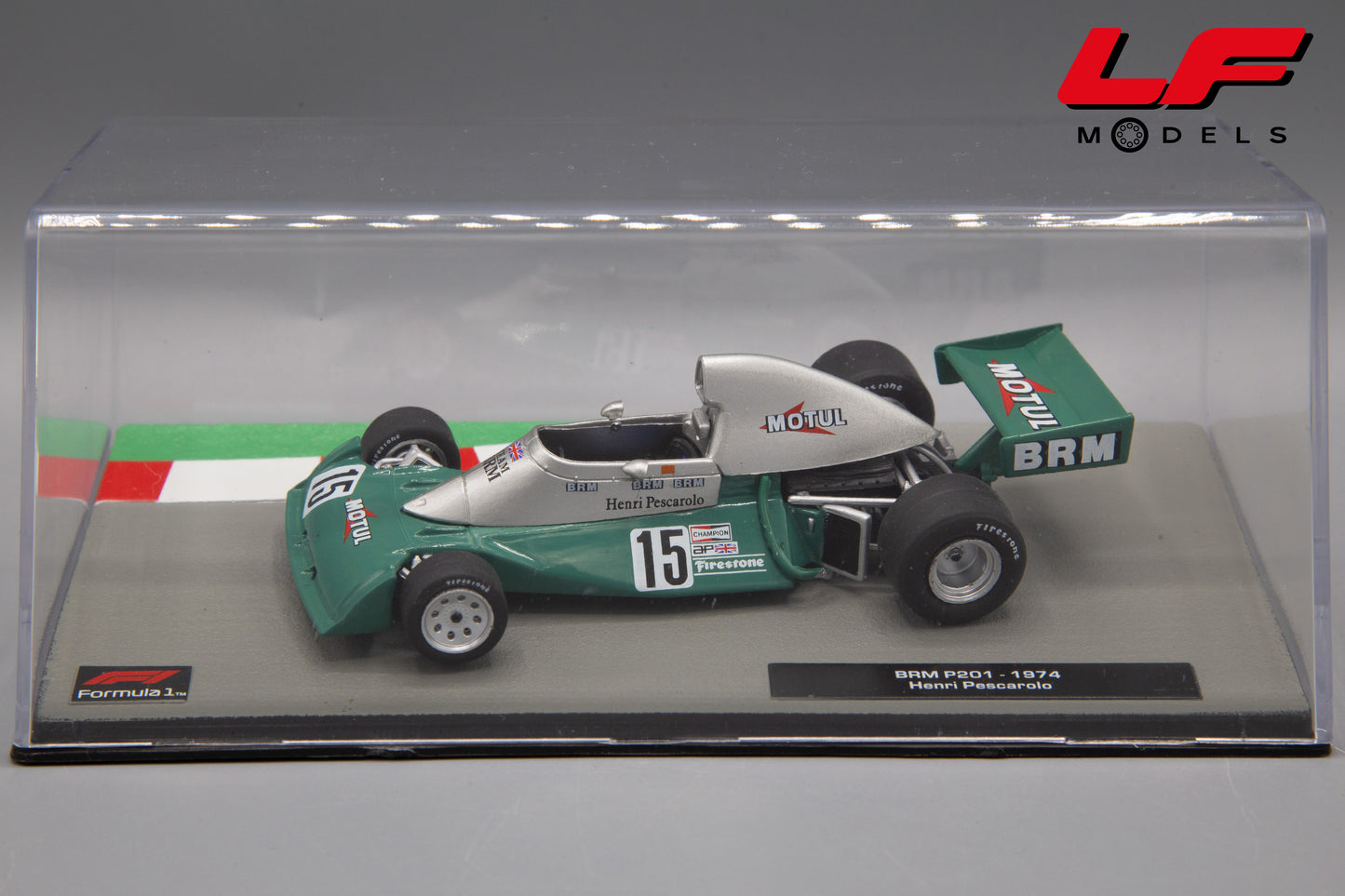 modellino brm p201 edicola 1:43 teca