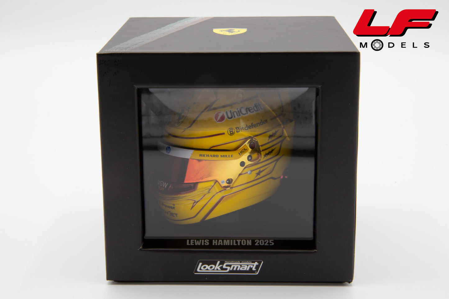 modellino casco ferrari hamilton 2025 bell helmet 1:5 scatola