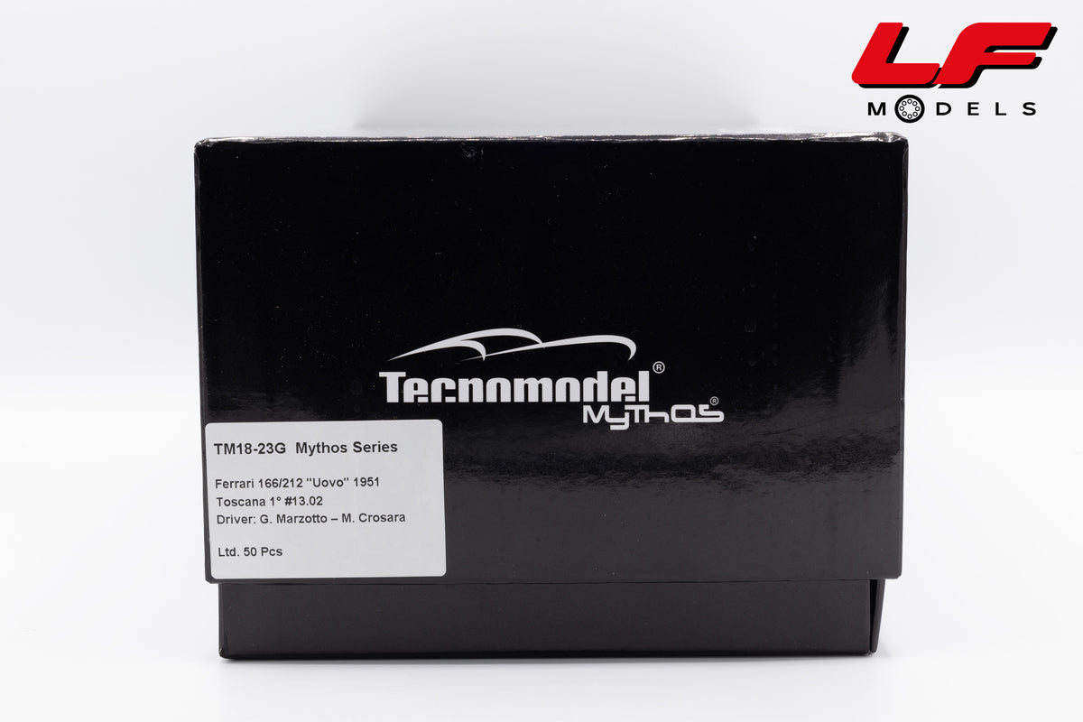 modellino ferrari 166/212 uovo tecnomodel 1:18 TM18-23G vista scatola