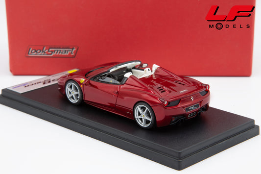 modellino ferrari 458 spider looksmart 1:43 LS393E vista posteriore