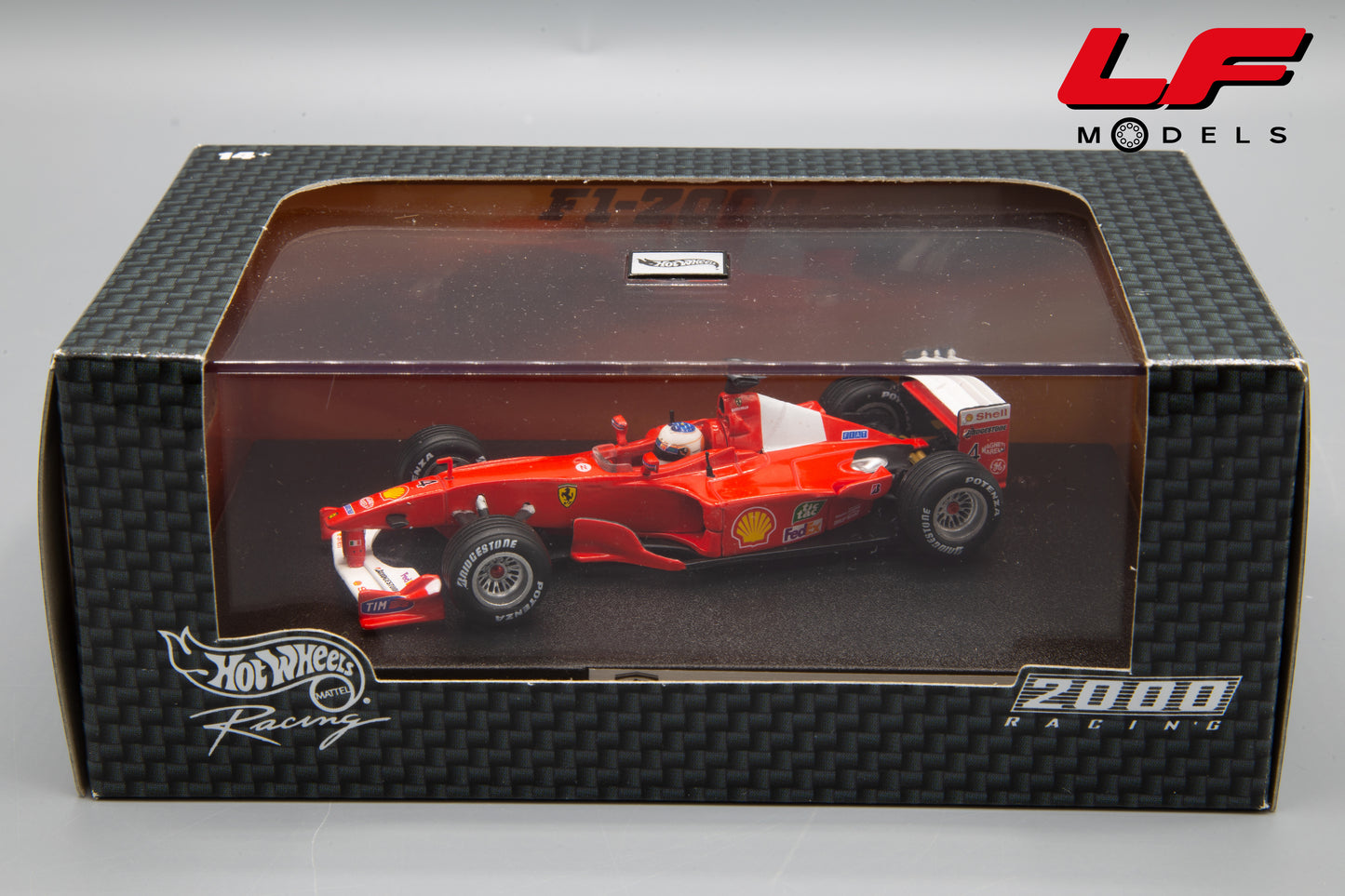modellino ferrari f1-2000 barrichello hotwheels 1:43 scatola