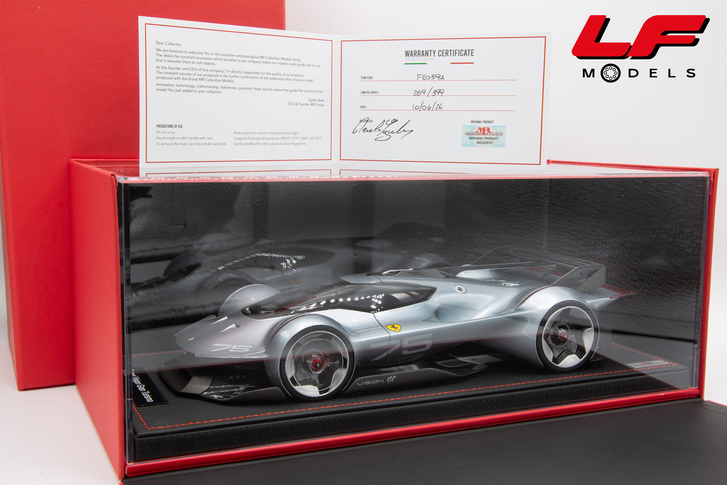 modellino ferrari vision gt mr models 1:18