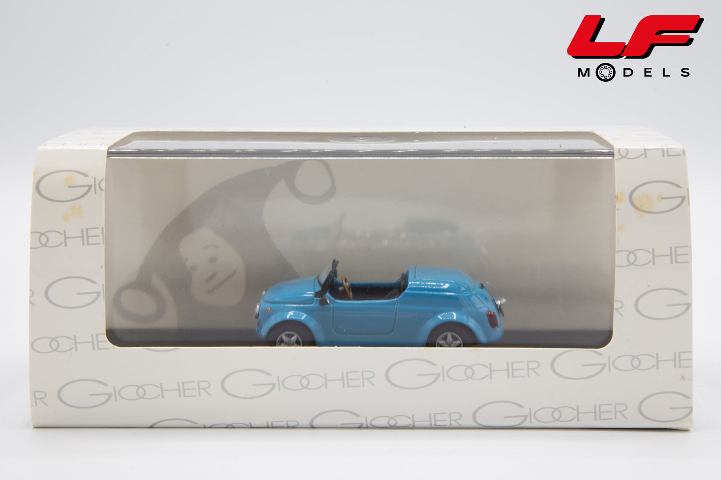modellino fiat 500 barchetta giocher 1:43 scatola