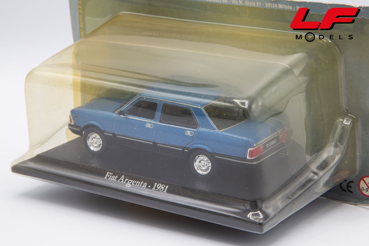 modellino fiat argenta edicola 1:43 posteriore