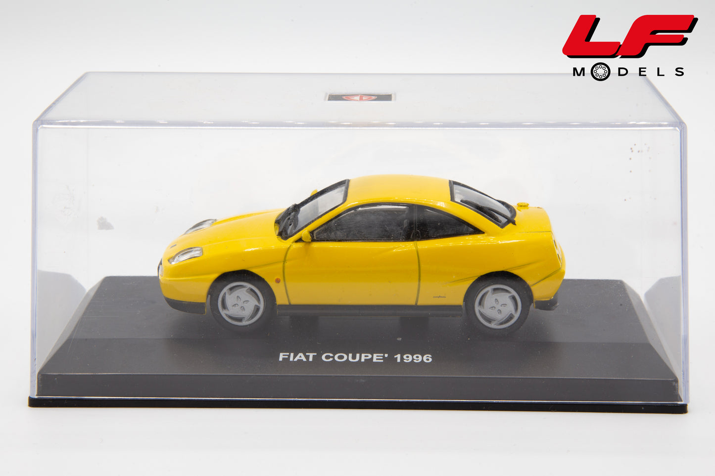 modellino fiat coupe giallo edison 1:43 804321 vista teca