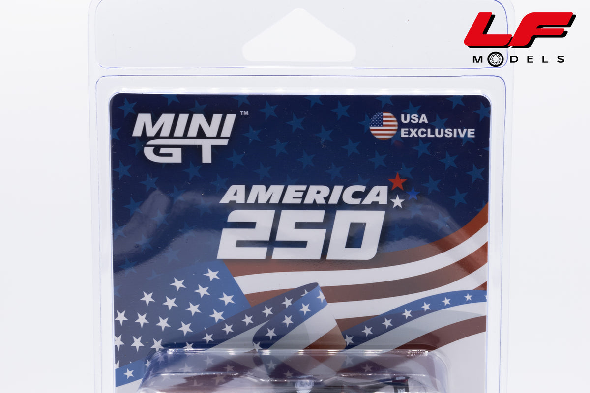 modellino ford mustang gtd 250 america mini gt 1:64 MGT01301-BL vista blister