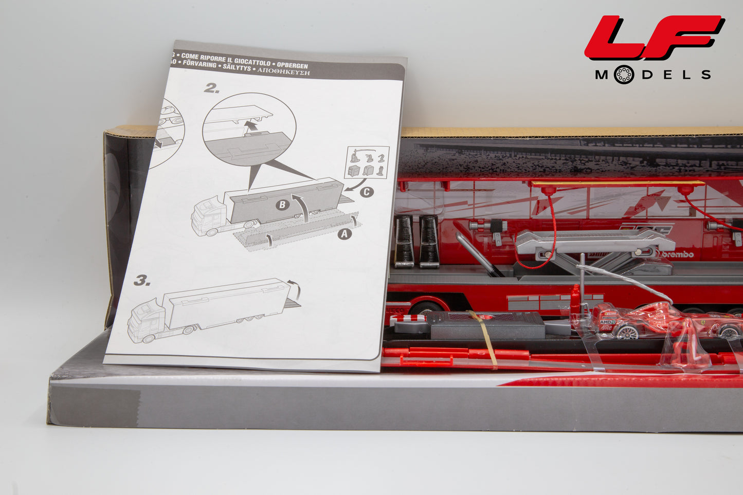 modellino iveco stralis f1 hotwheels 1:64 imballo