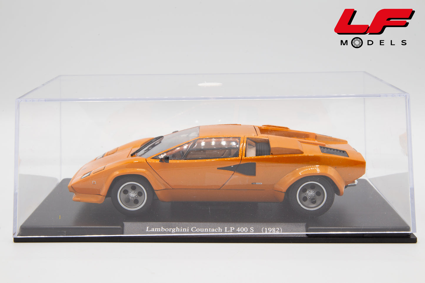 modellino lamborghini countach edicola 1:24 vista teca