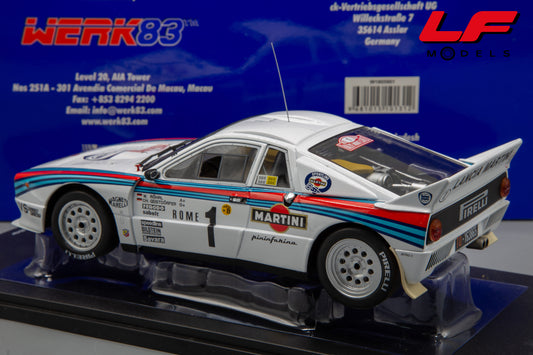 modellino lancia 037 rally werk83 1:18 posteriore