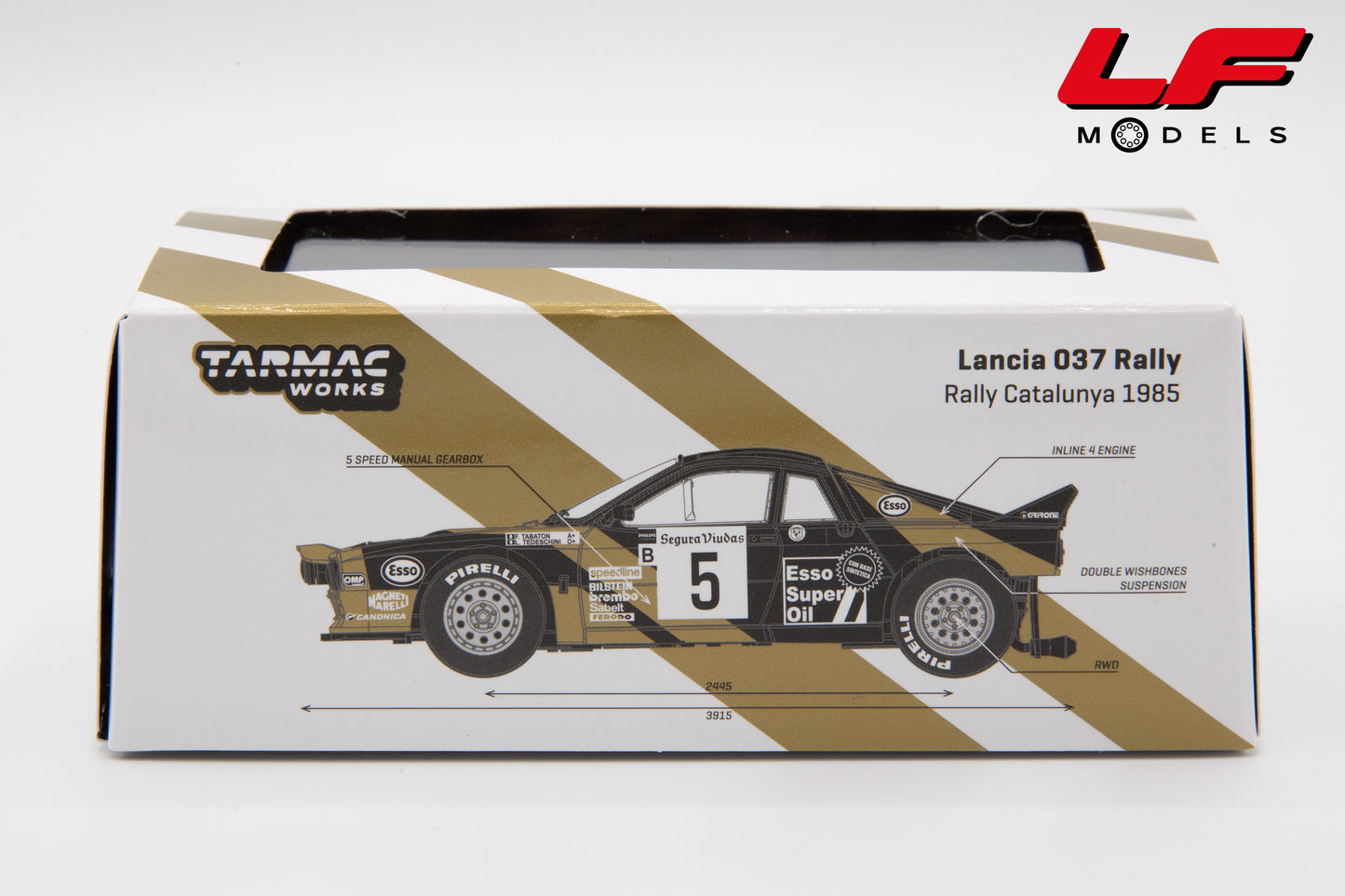 modellino lancia 037 rally grifone tarmac 1:64