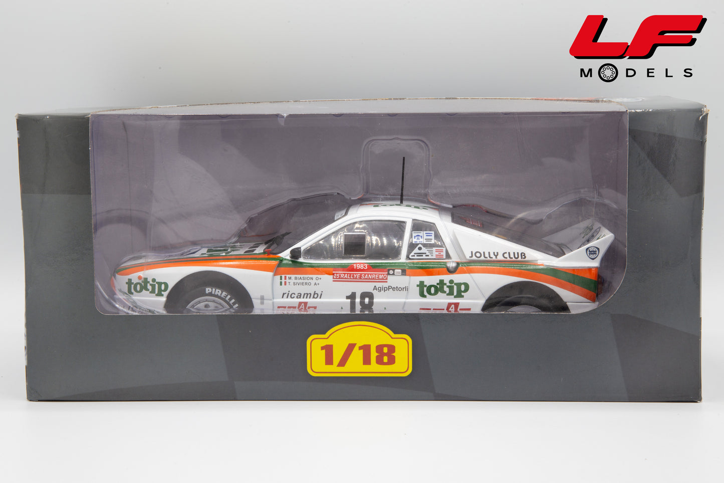 modellino lancia 037 altaya 1:18 scatola