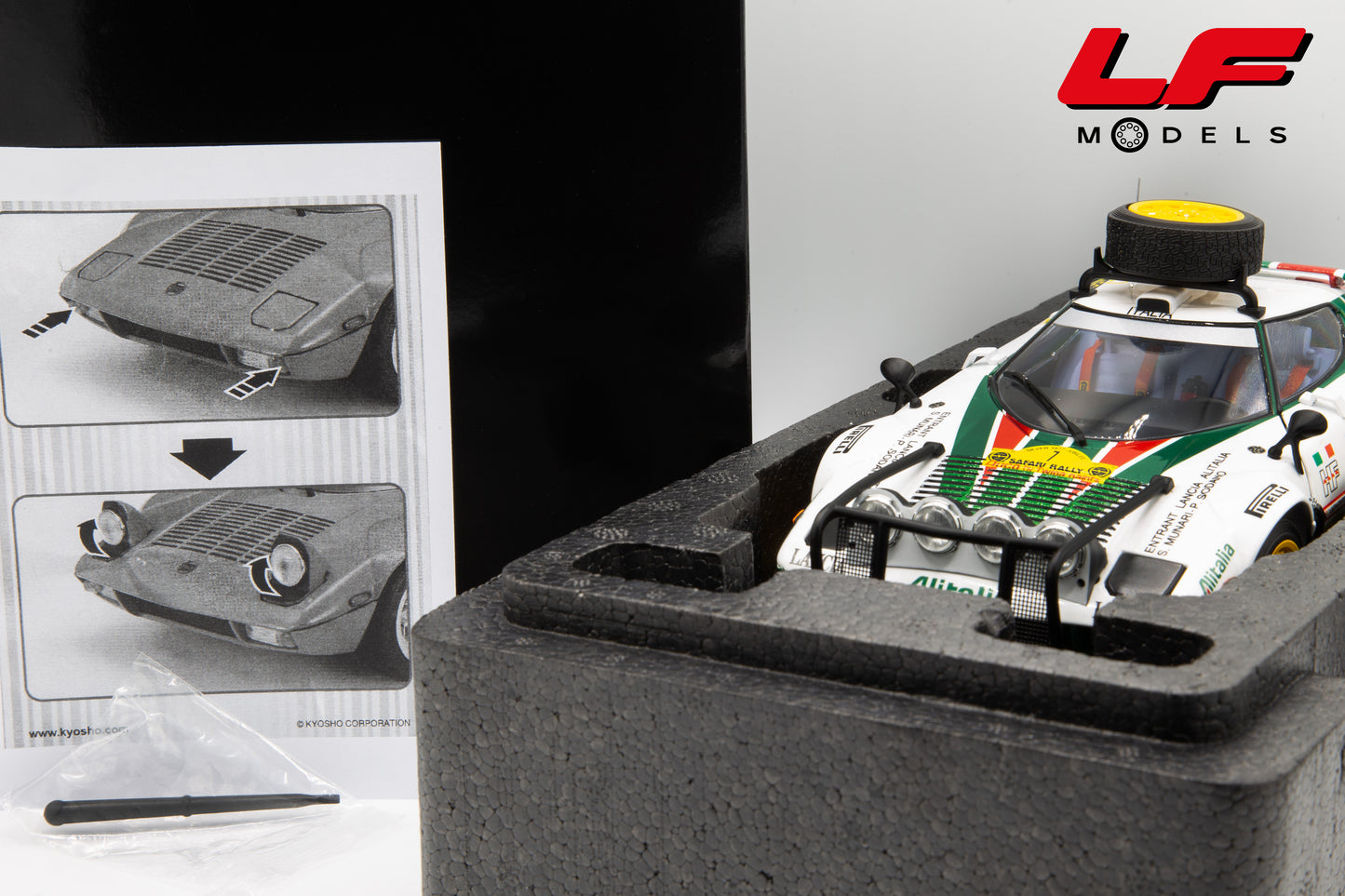 modellino lancia stratos rally 1:18 imballo