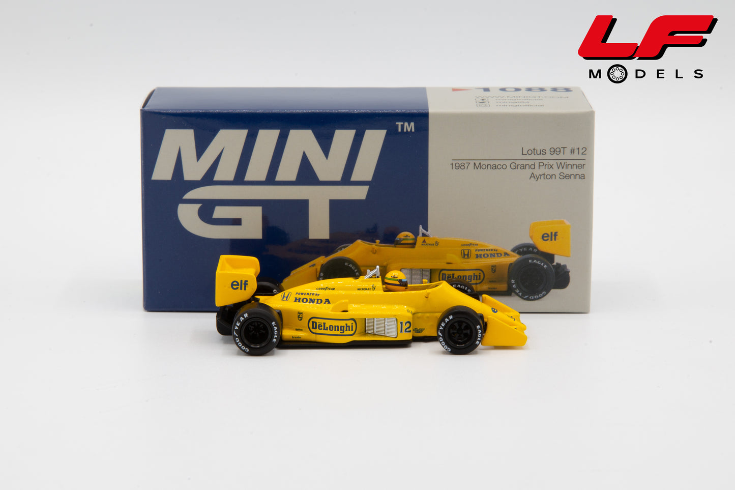 modellino lotus 99t senna mini gt 1:64 MGT01088-L vista laterale