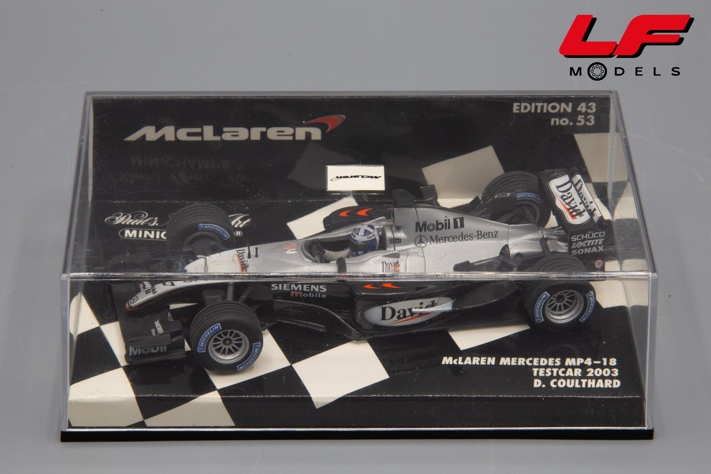 modellino mclaren mp4-18 minichamps 1:43