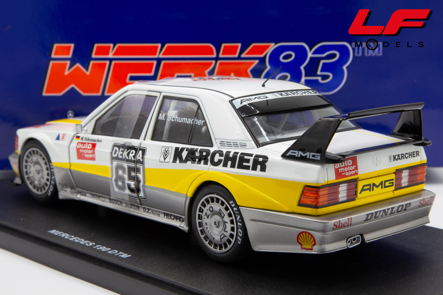 modellino mercedes 190e evo2 dtm werk83 1:18