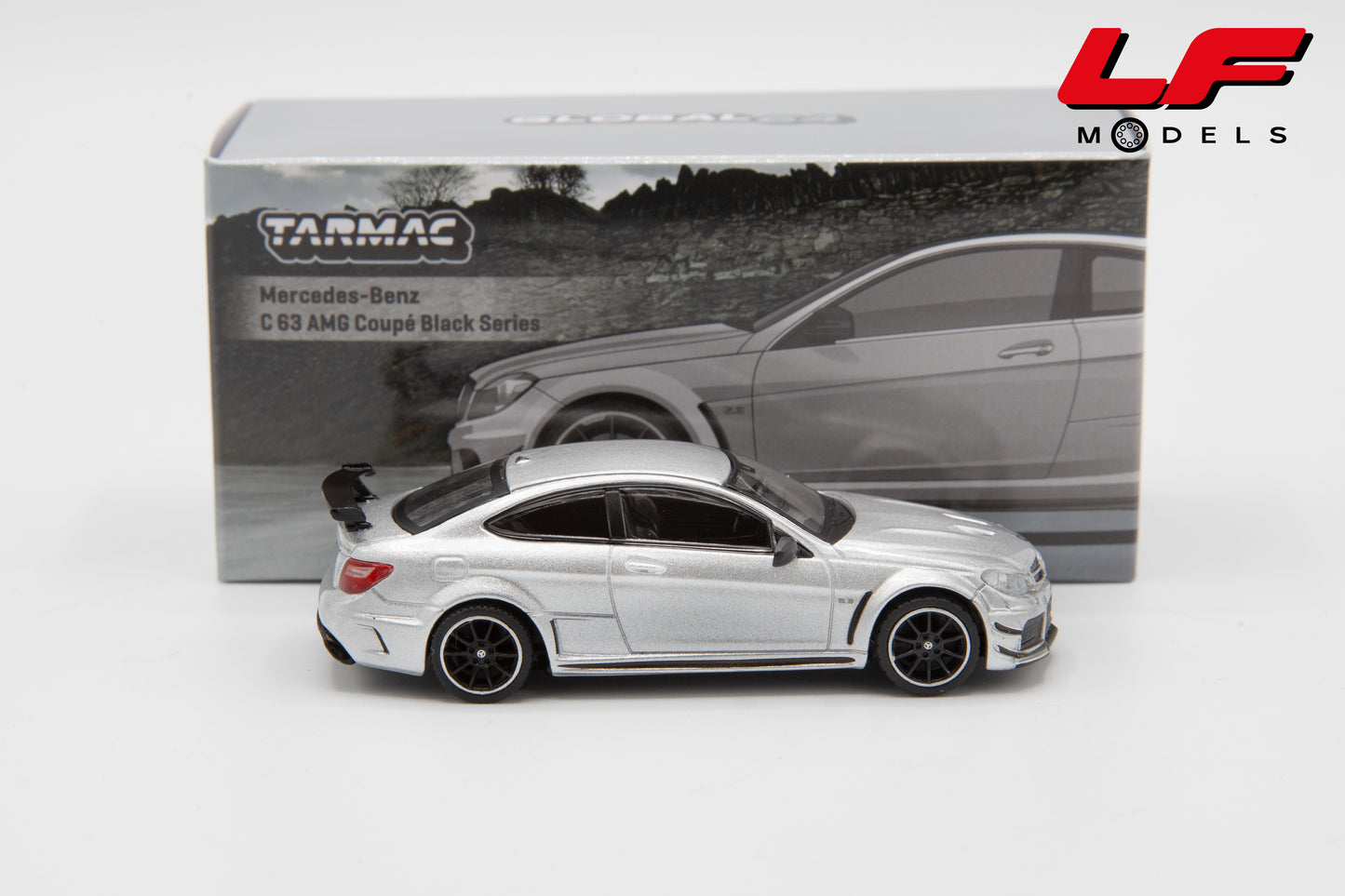 modellino mercedes c63 amg tarmac 1:64 T64G-009-SL vista laterale