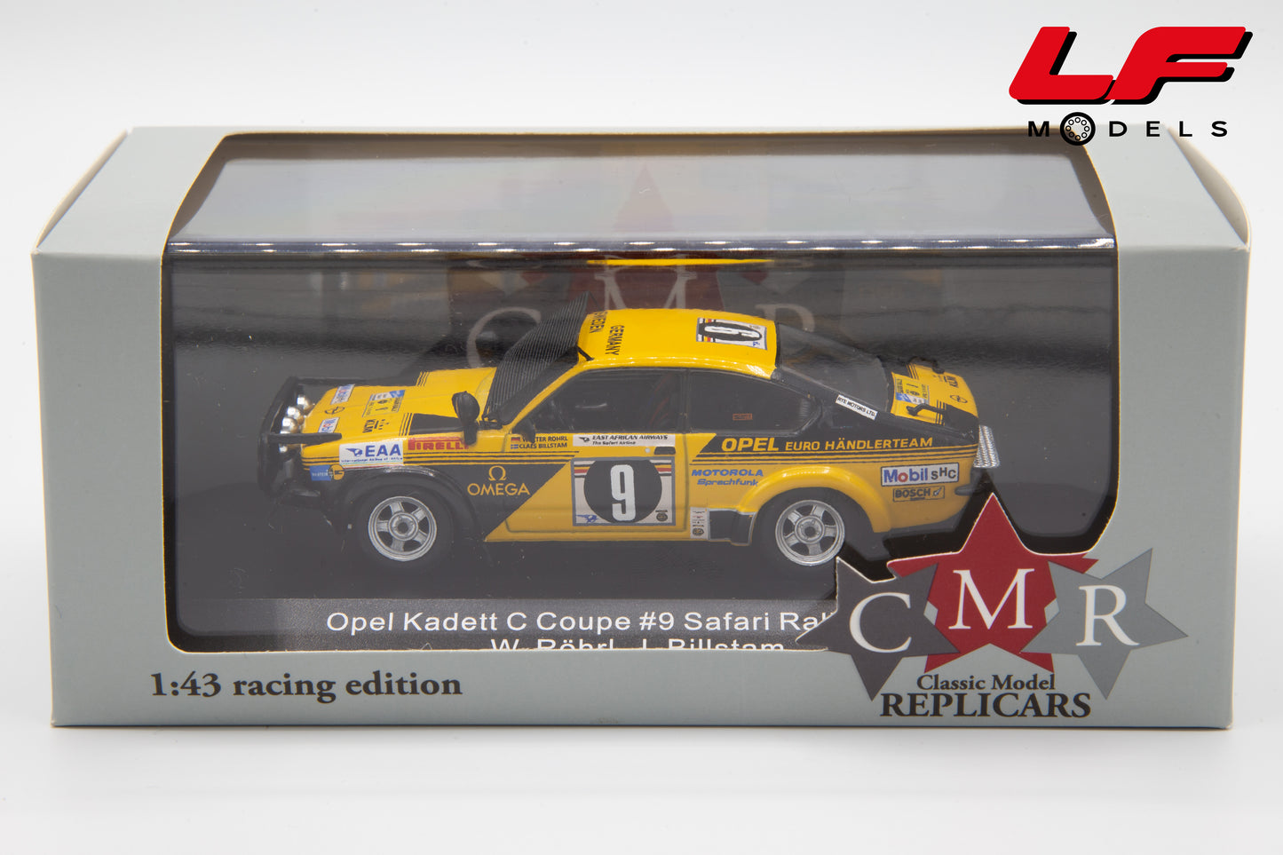 modellino opel kadet safari rally cmr 1:43 scatola