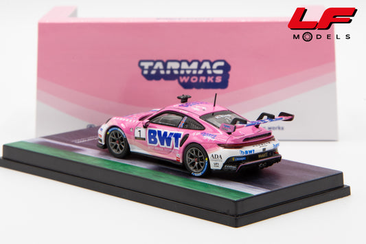 modellino porsche 911 gt3 cup bwt tarmac 1:64 T64-093-24PSC01 vista posteriore