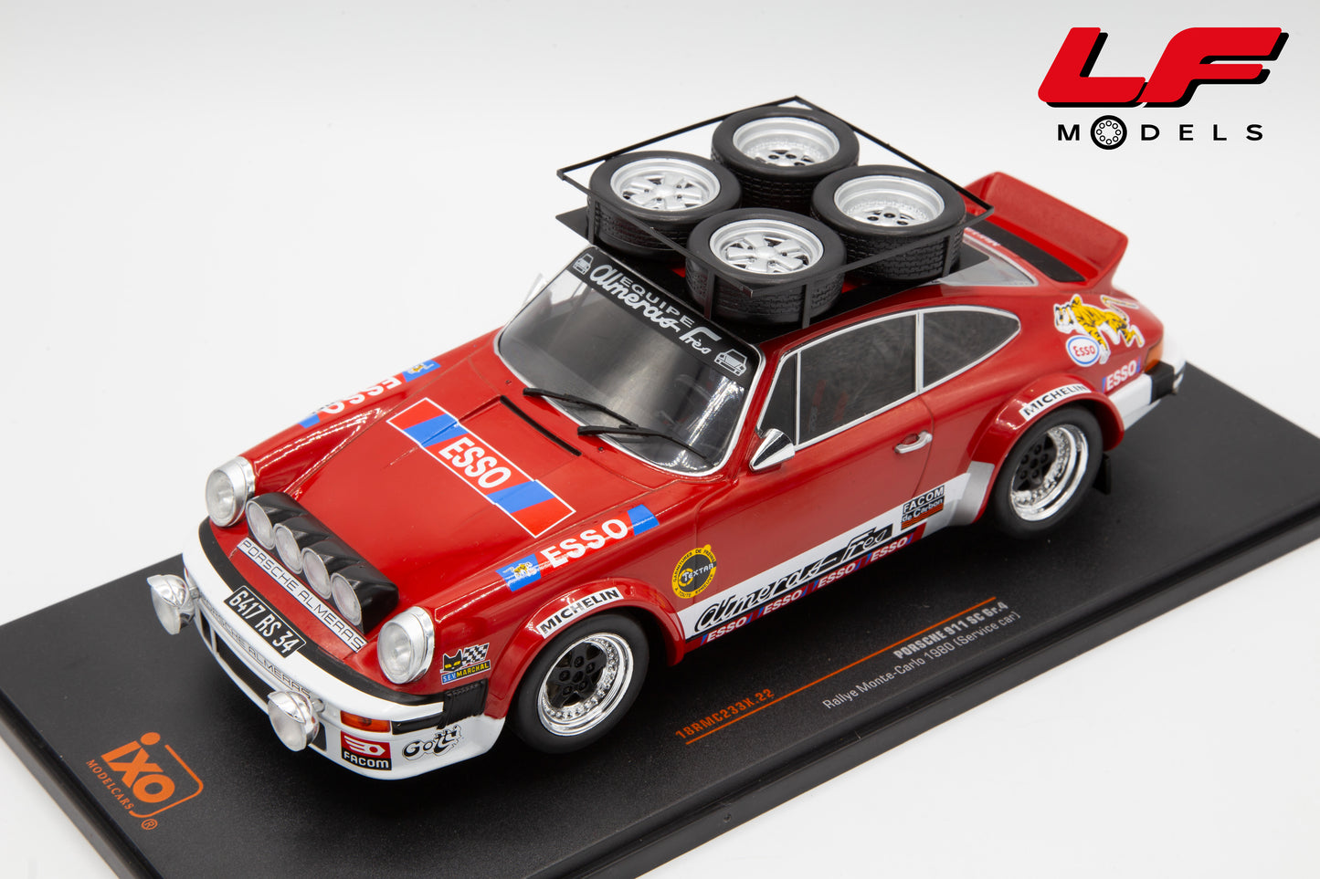 modellino porsche 911 rally ixo 1:18 alto