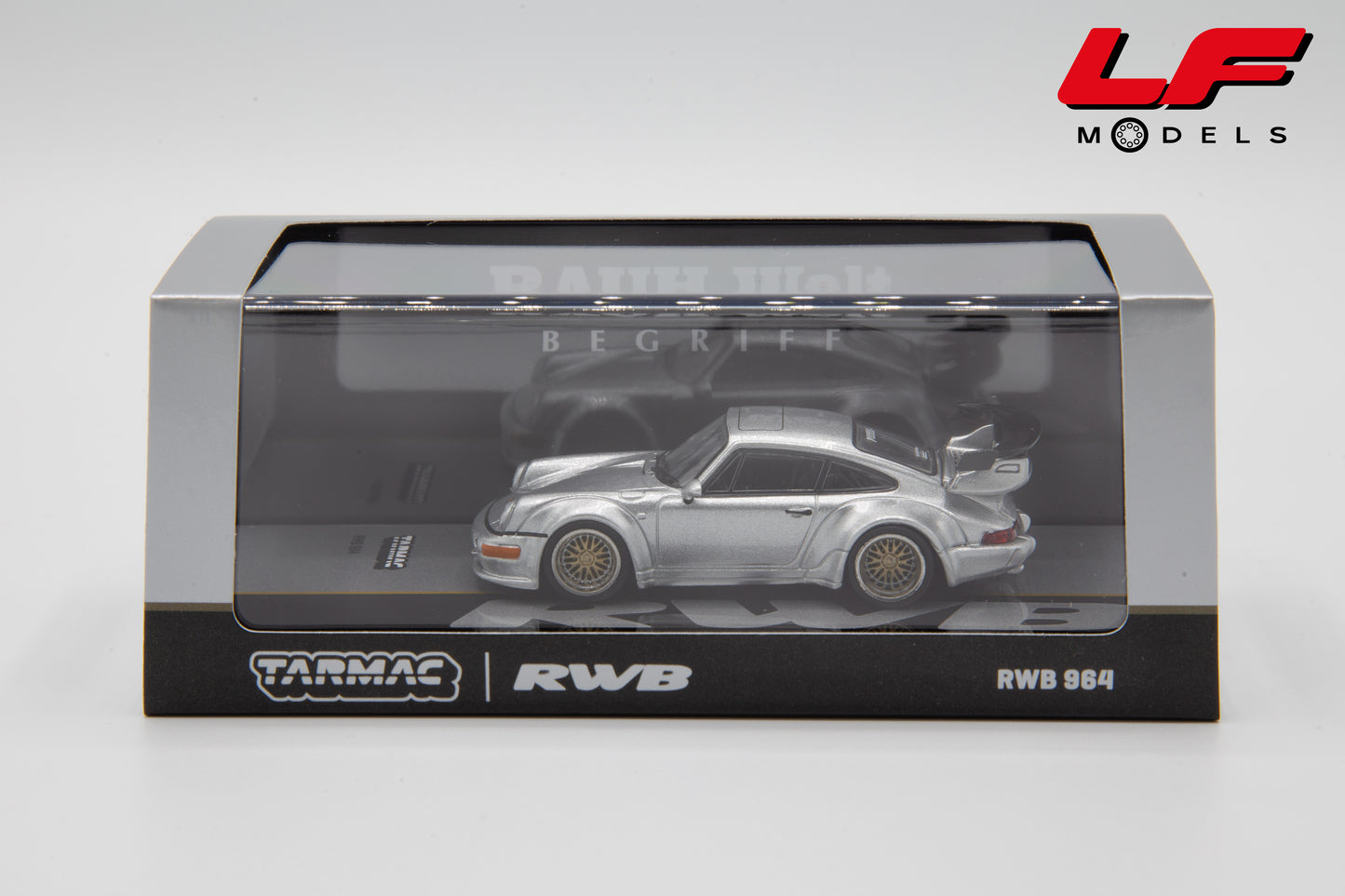 modellino porsche 964 rwb tarmac 1:64 scatola