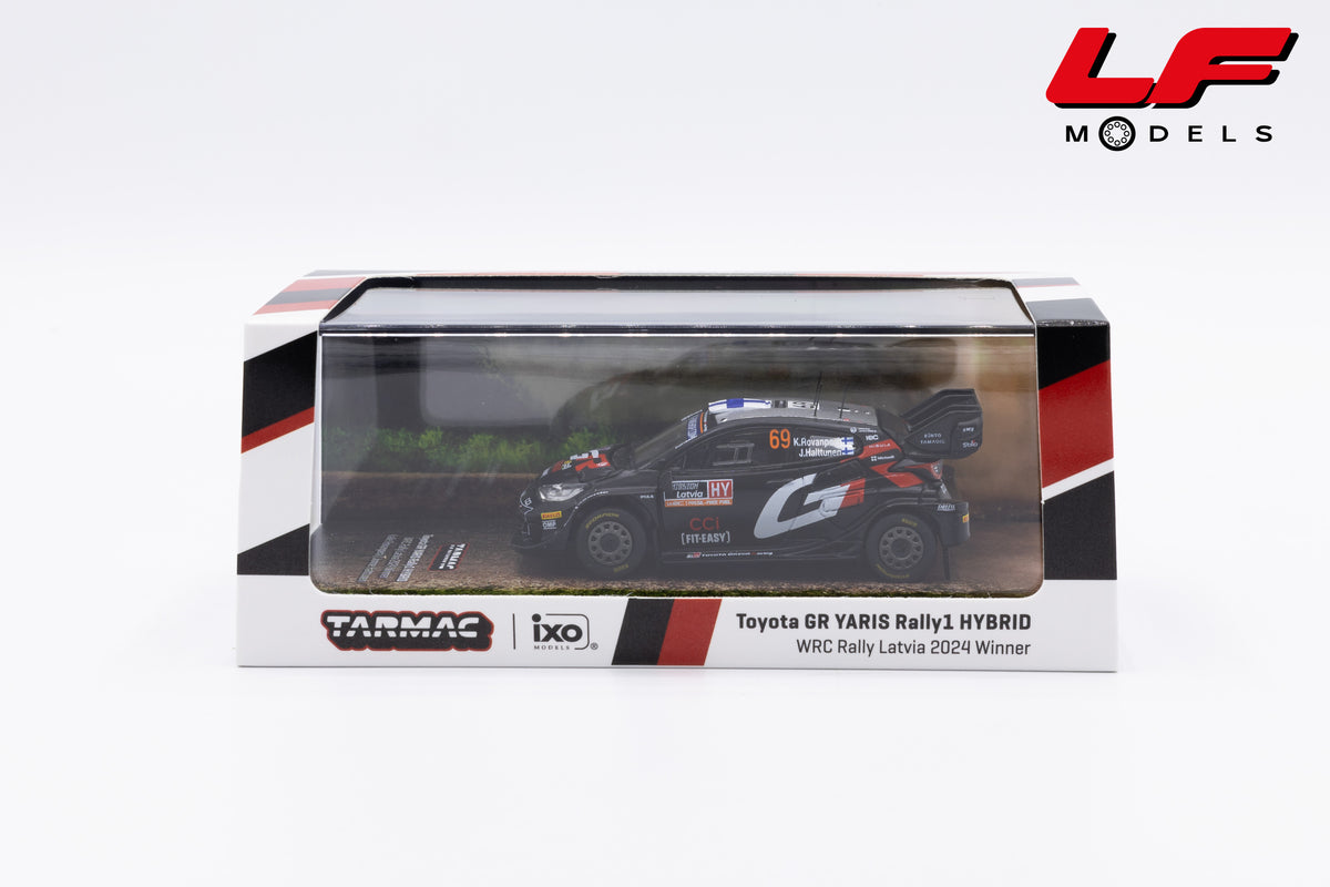 modellino toyota yaris gr rally latvia win tarmac 1:64 T64-085-24RL69 vista scatola