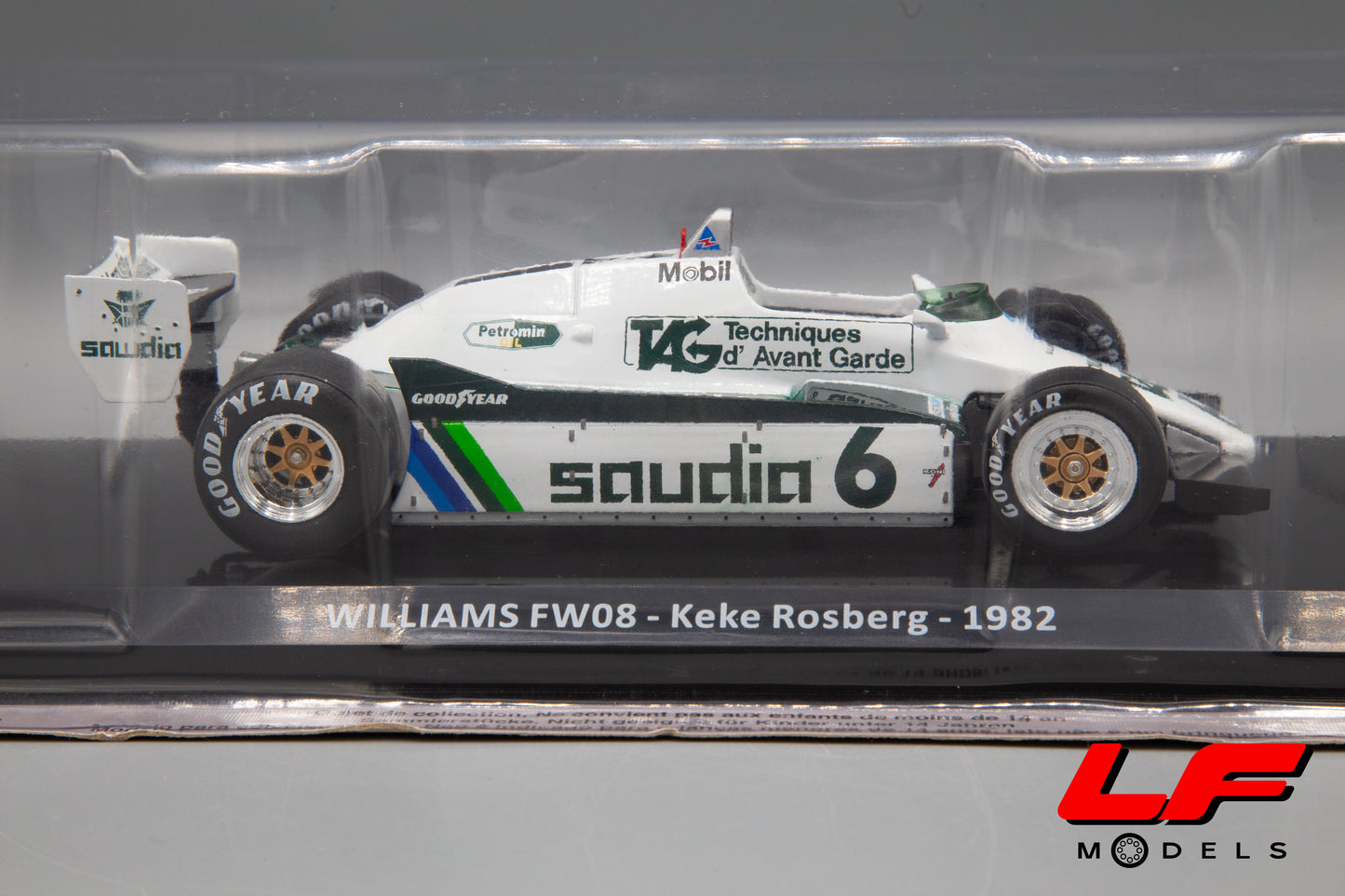 modellino williams fw08 centauria 1:24 laterale