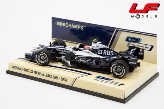 modellino williams fw30 minichamps 1:43 posteriore