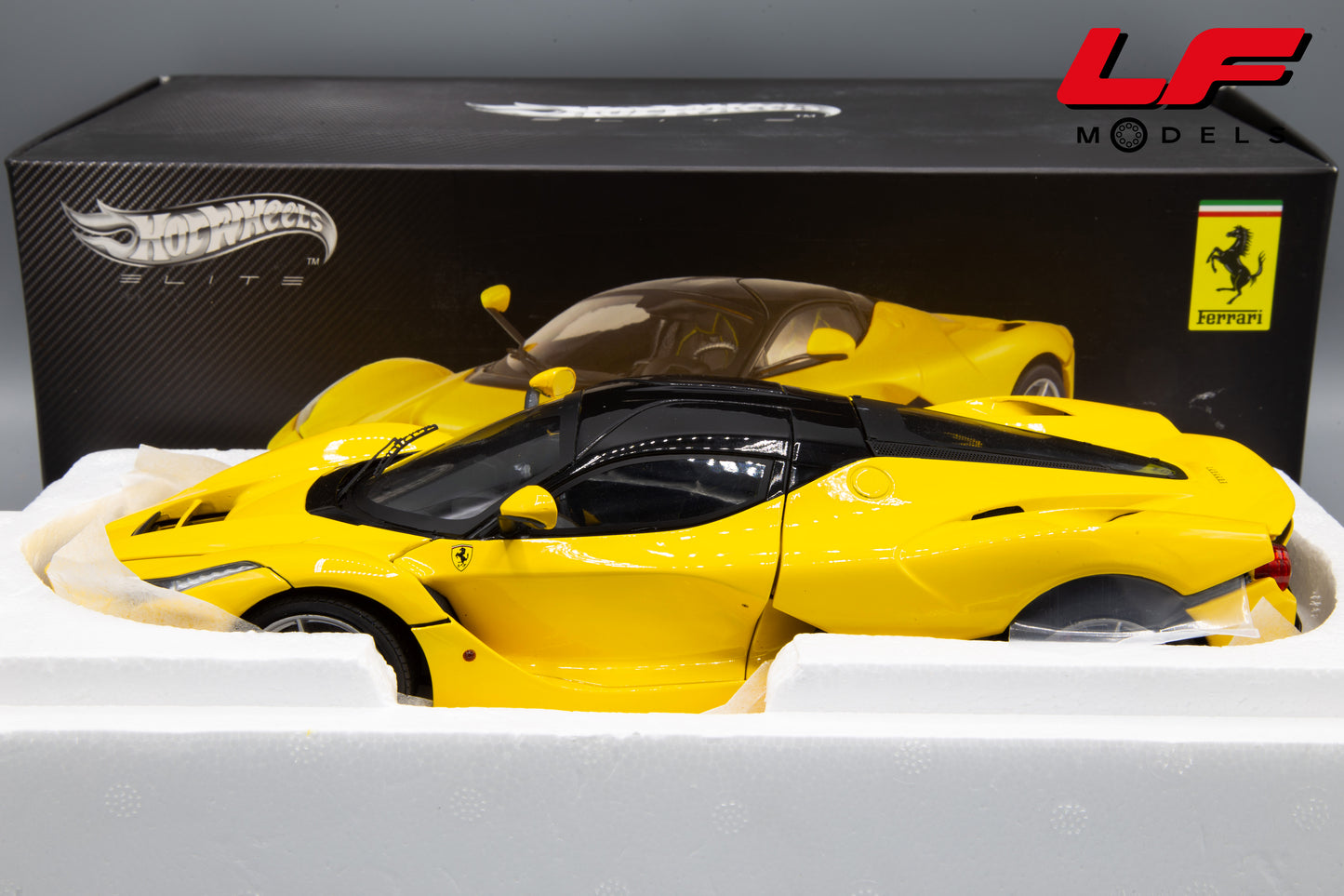 1:18 FERRARI LAFERRARI GIALLO - HOT WHEELS