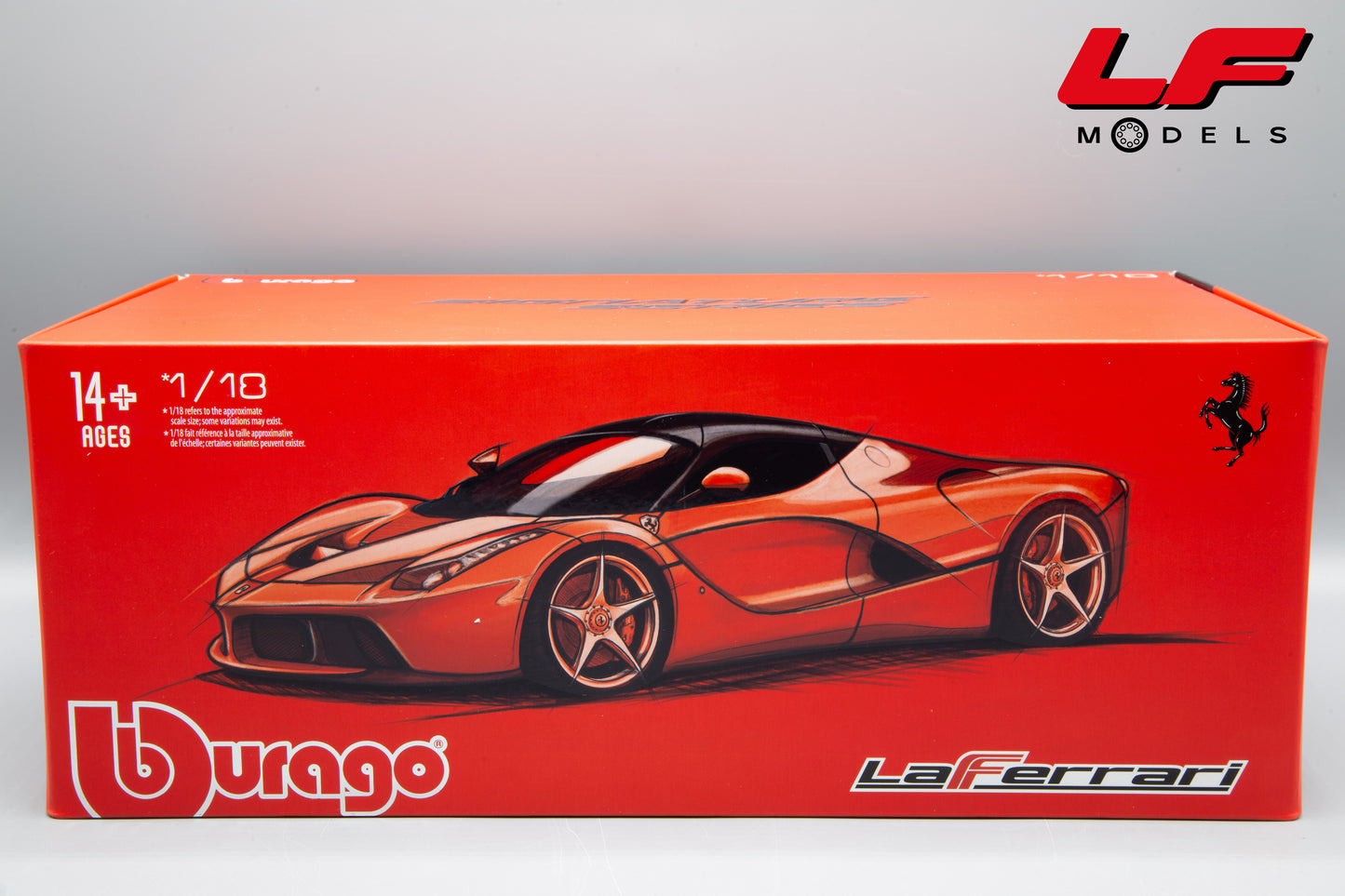1:18 FERRARI LAFERRARI MATT BLACK - BURAGO