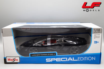 1:18 LAMBORGHINI COUNTACH LPI 800-4 NERO- MAISTO