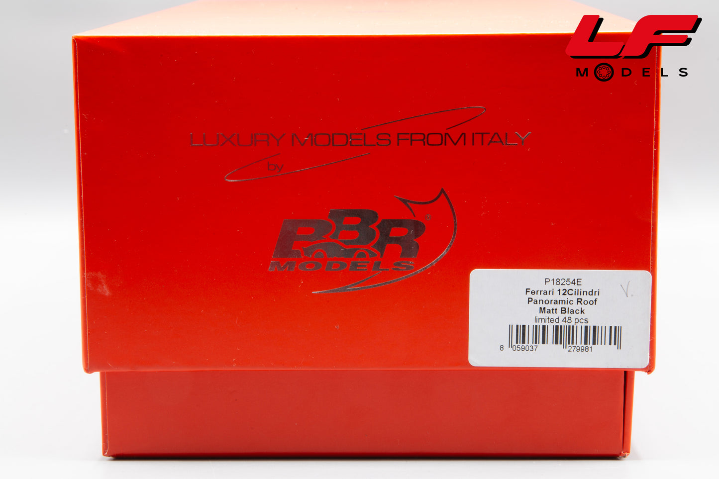 BBR FERRARI 12 CILINDRI PANORAMIC ROOF MATT BLACK P18254E 1:18