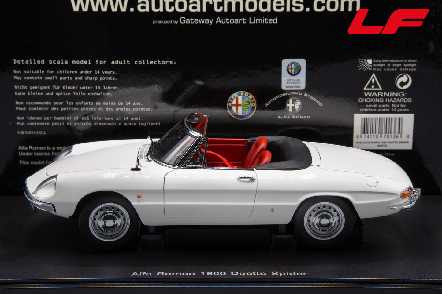 1:18 ALFA ROMEO 1600 DUETTO SPIDER - AUTOART