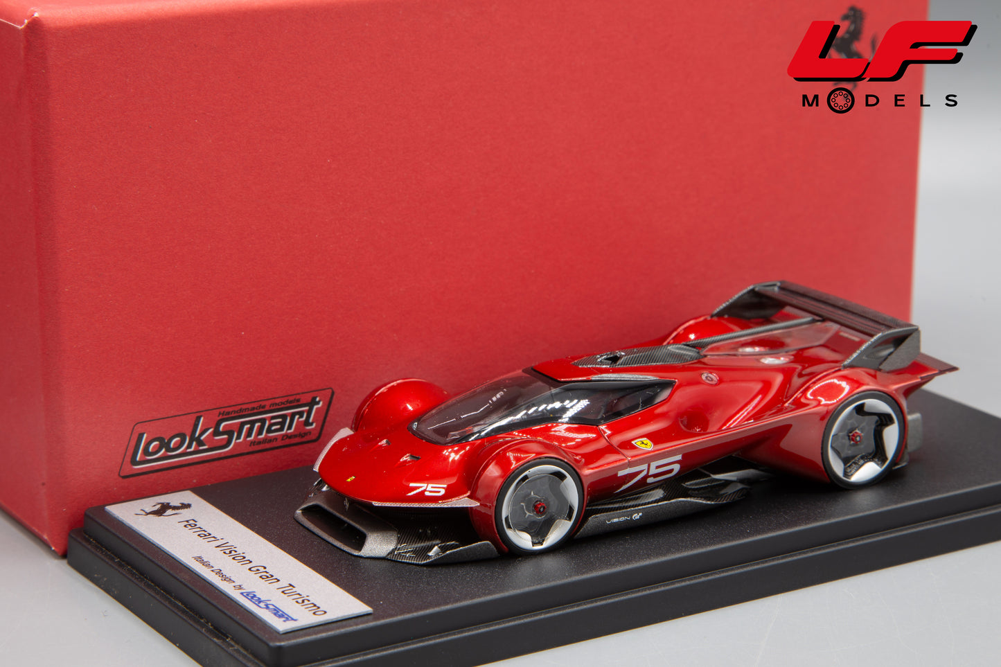 1:43 FERRARI VISION GRAN TURISMO ROSSO MAGMA LS546B - LOOKSMART