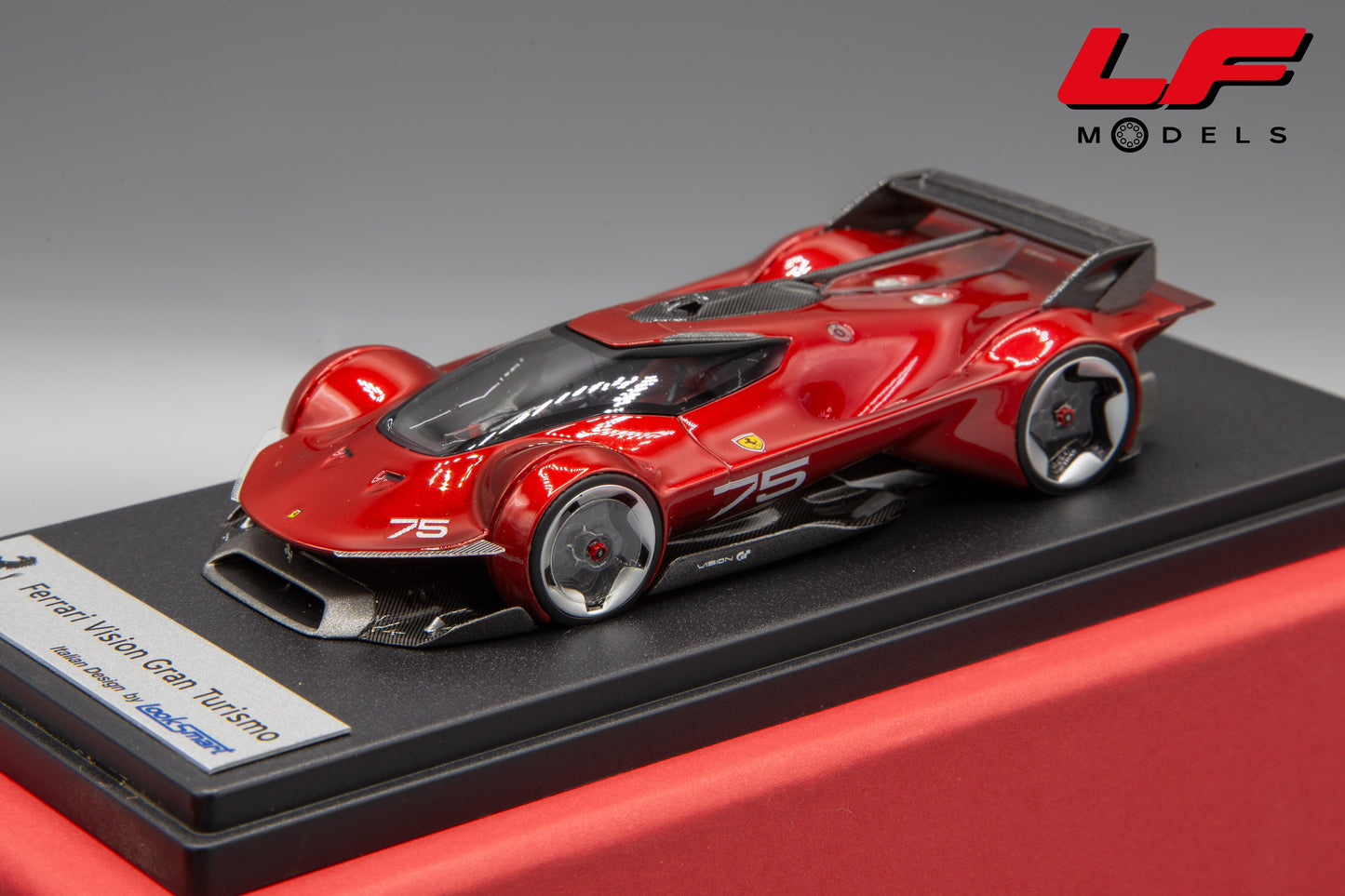 1:43 FERRARI VISION GRAN TURISMO ROSSO MAGMA LS546B - LOOKSMART