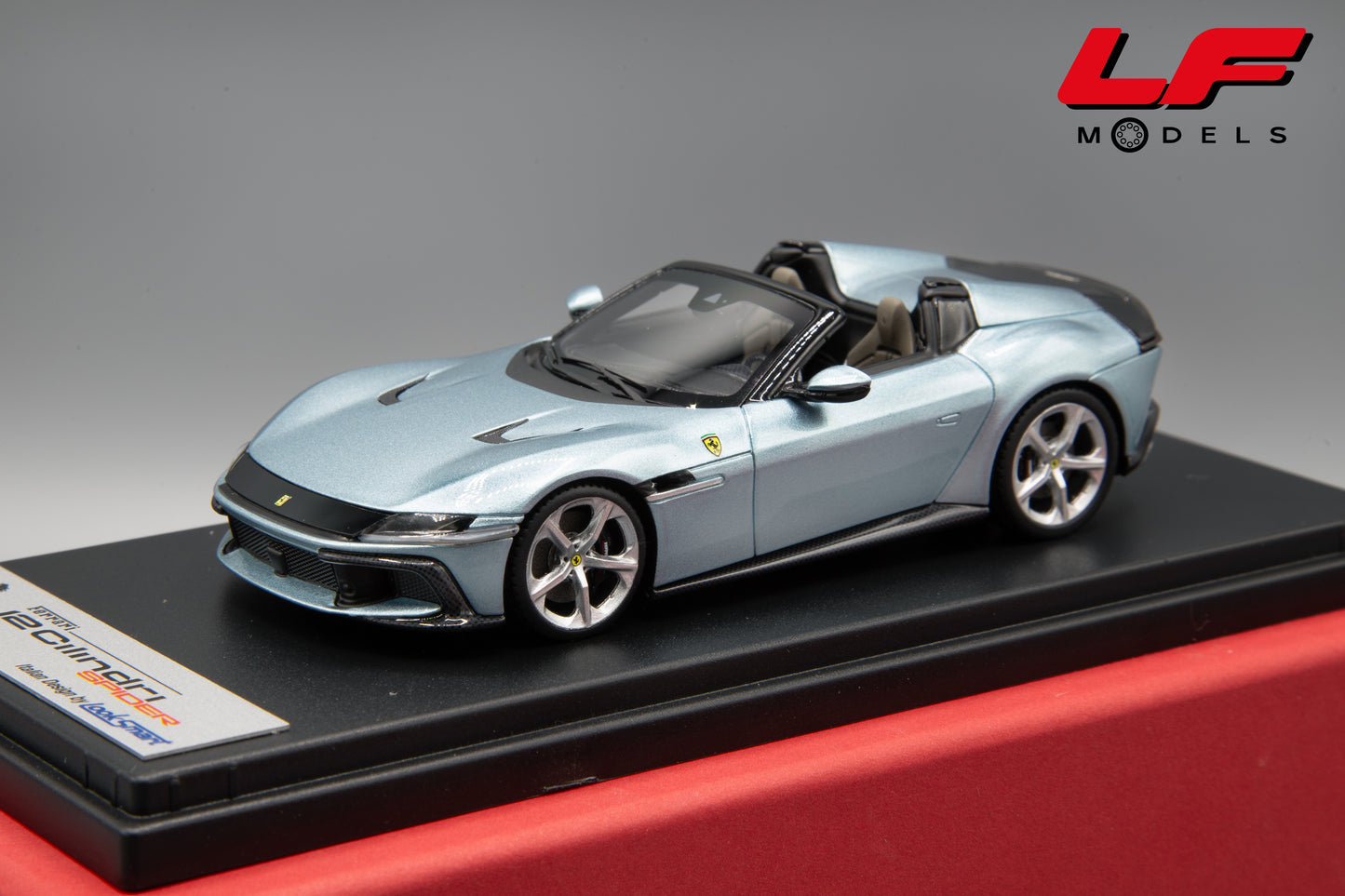 1:43 FERRARI 12 CILINDRI SPIDER 2024 CELESTE TREVI LS556D - LOOKSMART