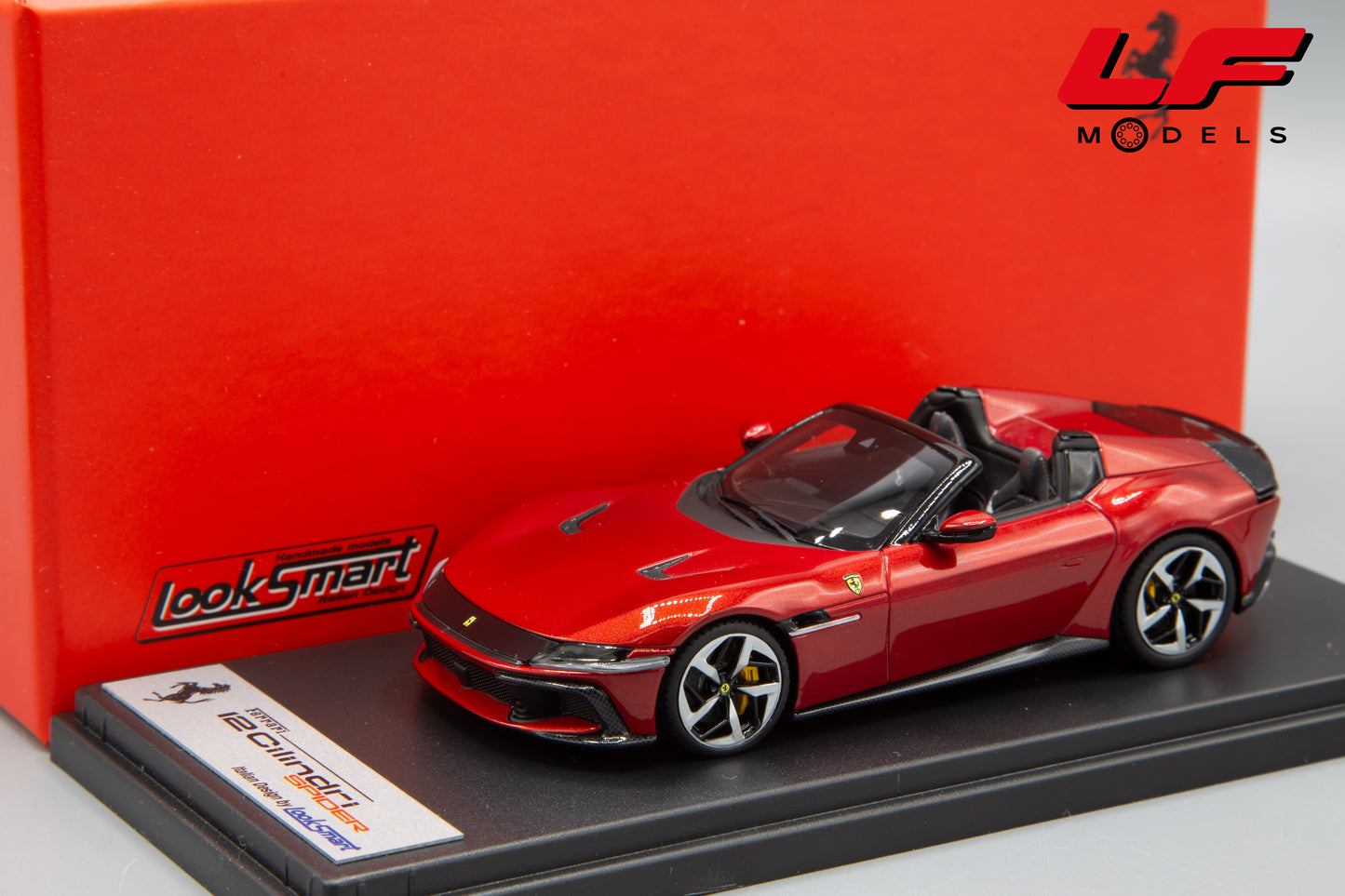 1:43 FERRARI 12 CILINDRI SPIDER 2024 ROSSO IMOLA LS556F - LOOKSMART