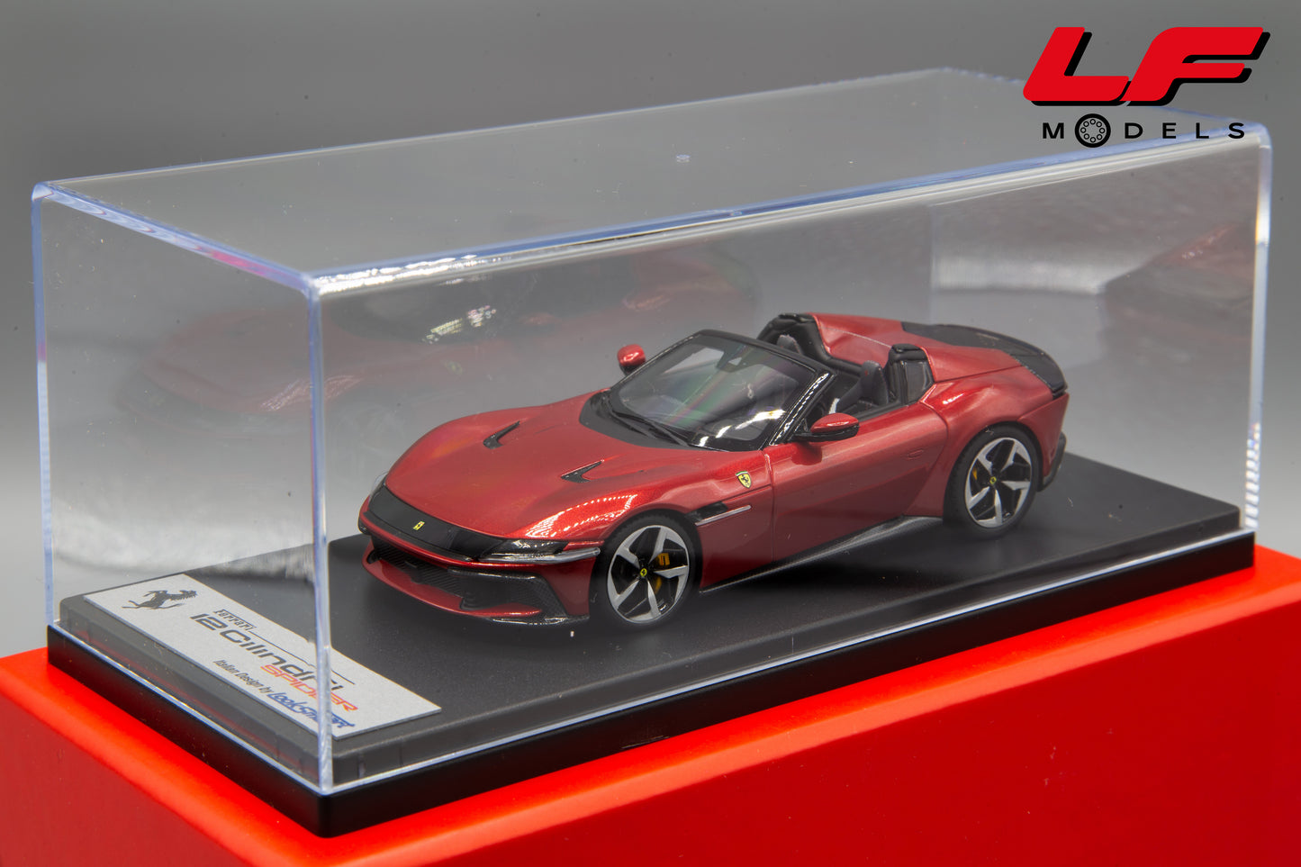 1:43 FERRARI 12 CILINDRI SPIDER 2024 ROSSO IMOLA LS556F - LOOKSMART